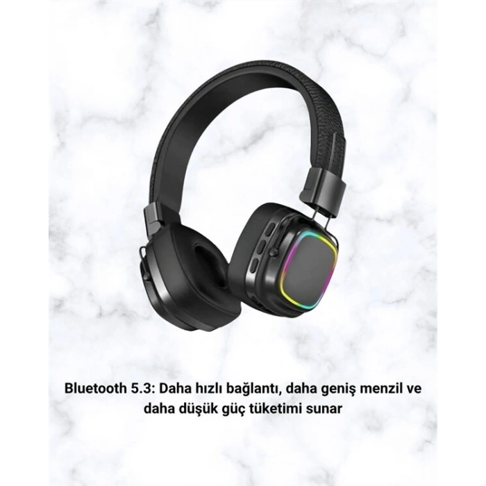 Yüksek Ses Kaliteli Kablosuz Kulak Üstü Kulaklık – Bt 5.3