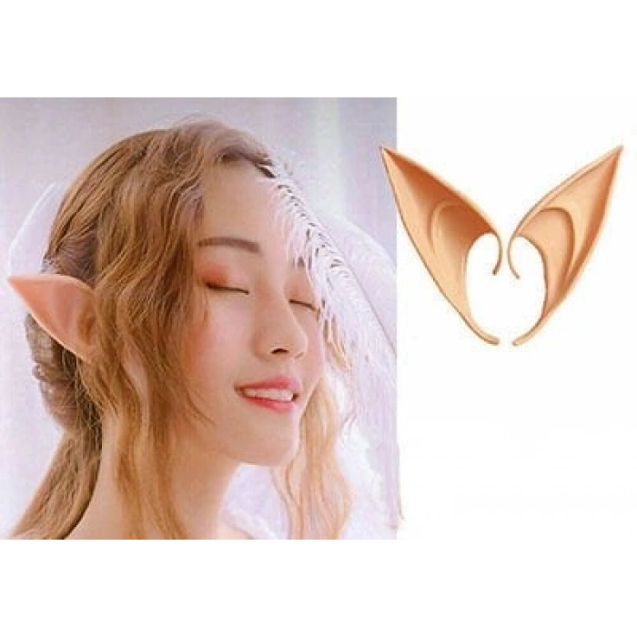 Yumuşak Malzemeden İmal Lateks Elf Kulağı 1 Çift 10x5 cm