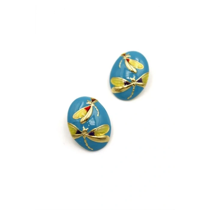 Yusufçuk Küpe - Mavi