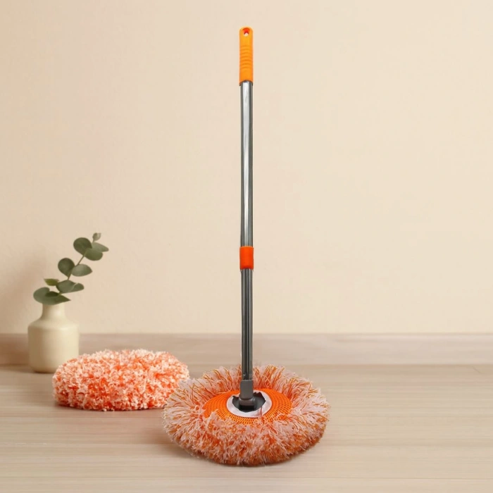 Yuvarlak Ayarlı Dönerli Mop