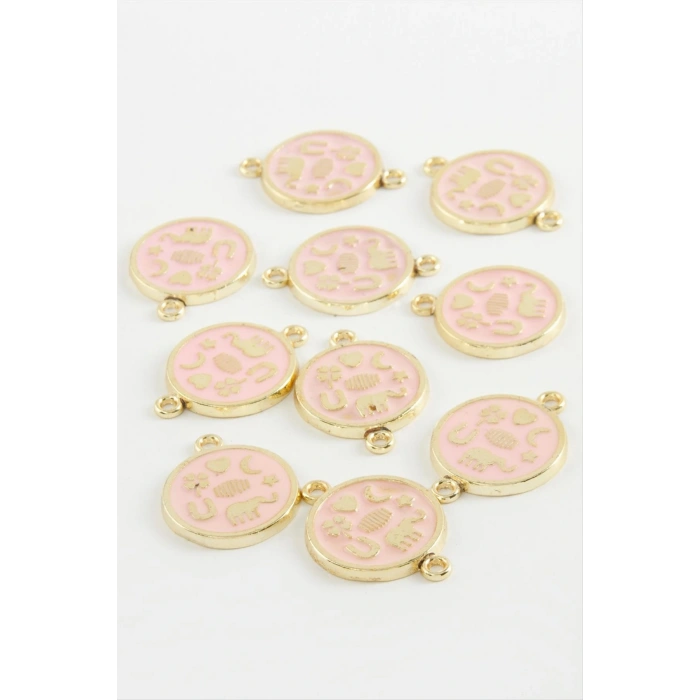 Yuvarlak Çift Kulp Mineli Bileklik ve Kolye Ucu Aparatı 1 Adet