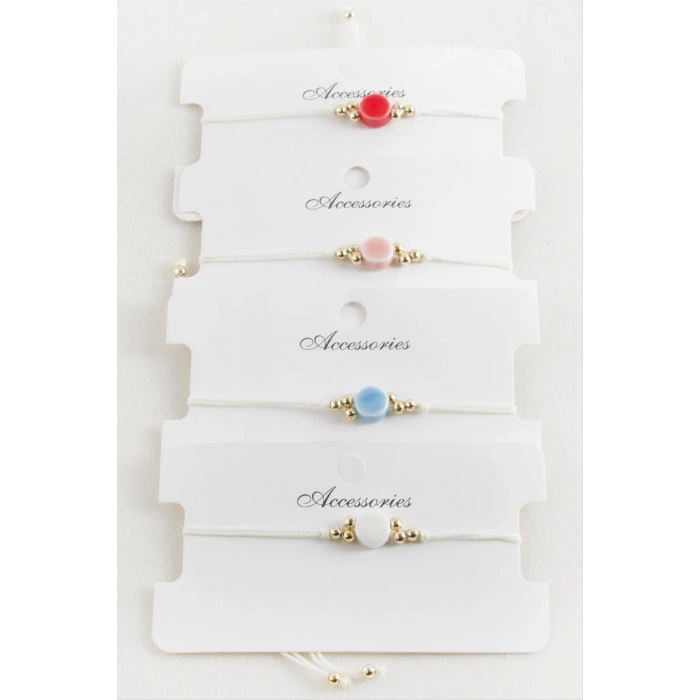 Yuvarlak Makrome İp Bileklik