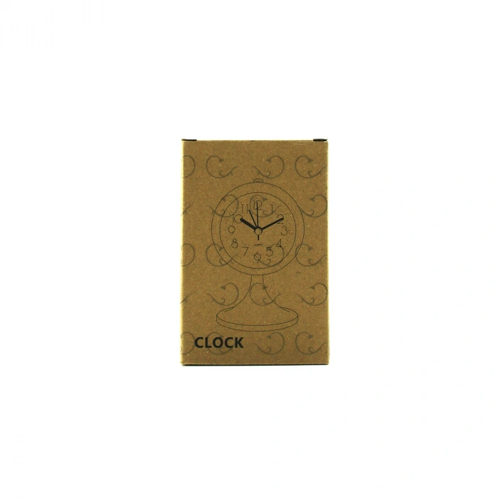 YUVARLAK MASA ÇALAR SAAT METAL KASA RENKLİ PİLLİ - AYAKLI ÇAP: 8.5CM BGC-5 (4887)