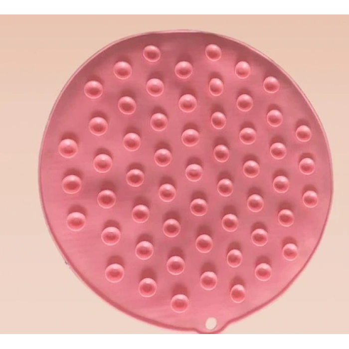 Yuvarlak Vantuzlu Banyo Sırt Kese Matı 26 Cm