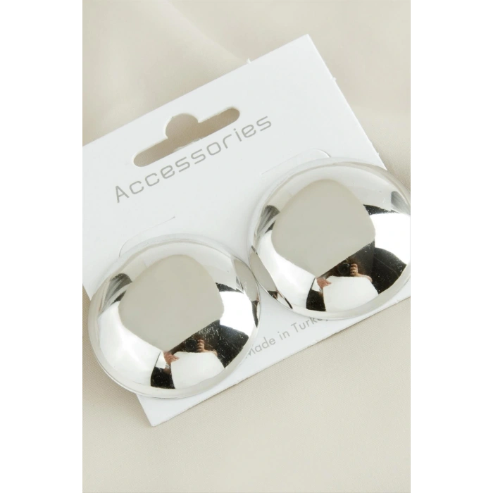 Yuvarlak Yeni Sezon Metal Küpe