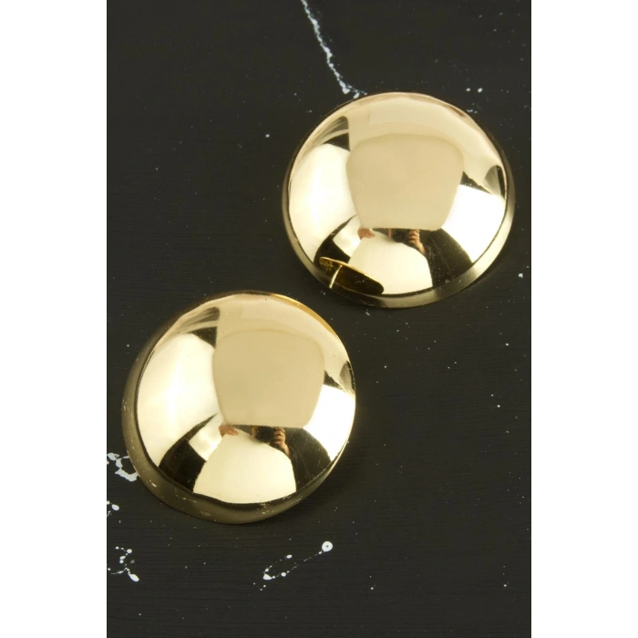 Yuvarlak Yeni Sezon Metal Küpe