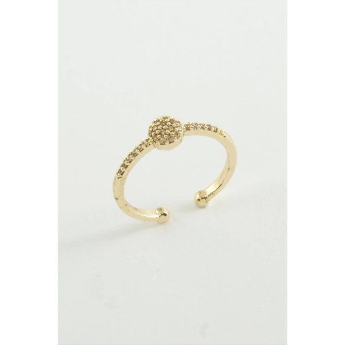 Yuvarlak Zirkon Taşlı Yüzük