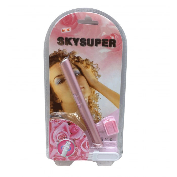 Yüz Tüy Alma Makinesi -Pilli - Pembe - Kalem Tasarımlı - Pratik Kullanım
