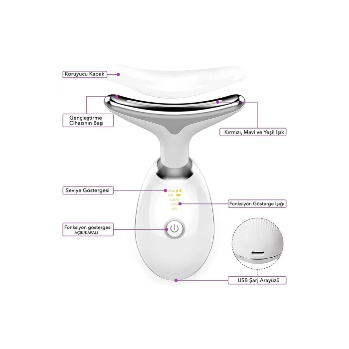 Yüz Ve Boyun Kırşıklık Giderici Ems Güzellik Cihazı ( Gıdık,sarkma,kırışıklık)