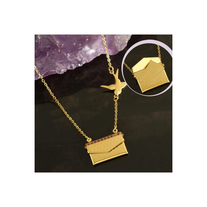 Zarf I love You Lüks Çelik Kolye