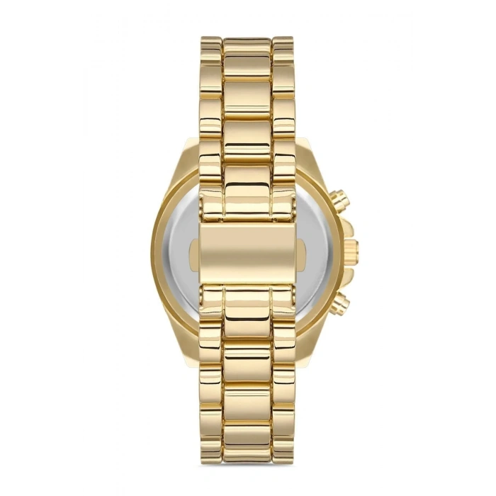 Zarif Ve Şık Özel Tasarım Roma Rakam Detaylı  Metal Bayan Kol Saati (gold)