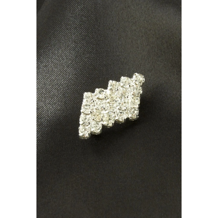 Zikzak Taşlı Broş