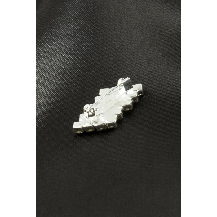 Zikzak Taşlı Broş