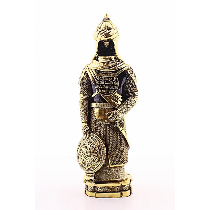 Zırhlı Cevşen Ayetli Asker Gold Biblo 3 Boyutlu Büyük Boy 32 cm-018