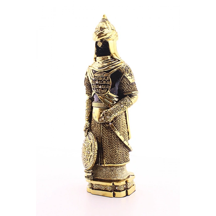 Zırhlı Cevşen Ayetli Asker Gold Biblo 3 Boyutlu Büyük Boy 32 cm-018