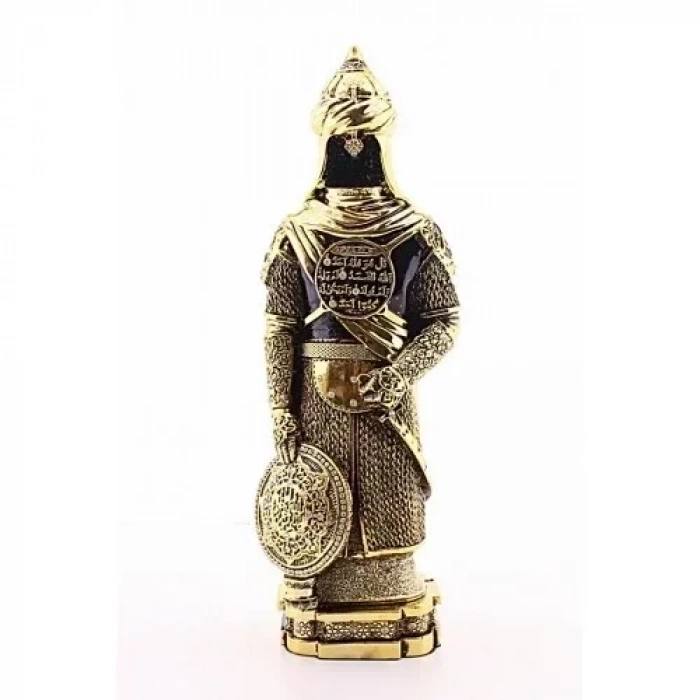 Zırhlı Cevşen Ayetli Asker Gold Biblo 3 Boyutlu Büyük Boy 32 cm-018