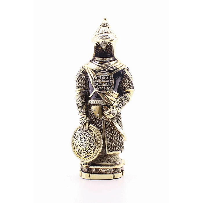 Zırhlı Cevşen Ayetli Asker Gold Biblo 3 Boyutlu Küçük Boy 24 cm
