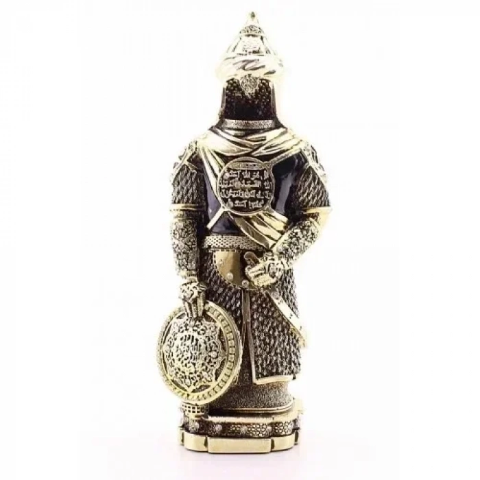Zırhlı Cevşen Ayetli Asker Gold Biblo 3 Boyutlu Küçük Boy 24 cm