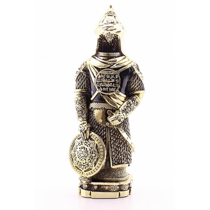 Zırhlı Cevşen Ayetli Asker Gold Biblo 3 Boyutlu Küçük Boy 24 cm