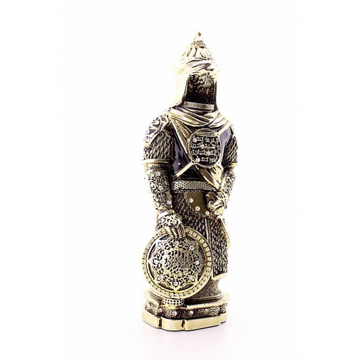 Zırhlı Cevşen Ayetli Asker Gold Biblo 3 Boyutlu Küçük Boy 24 cm