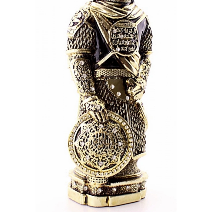Zırhlı Cevşen Ayetli Asker Gold Biblo 3 Boyutlu Küçük Boy 24 cm