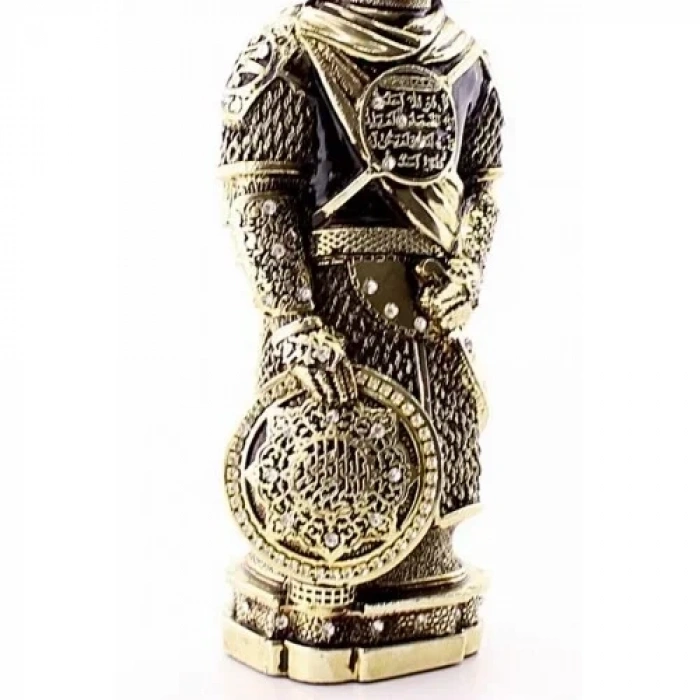 Zırhlı Cevşen Ayetli Asker Gold Biblo 3 Boyutlu Küçük Boy 24 cm