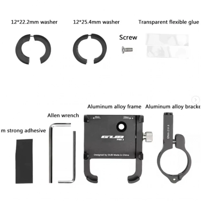 ZR Gub Pro 3 Dc Motosiklet Telefon Tutucu