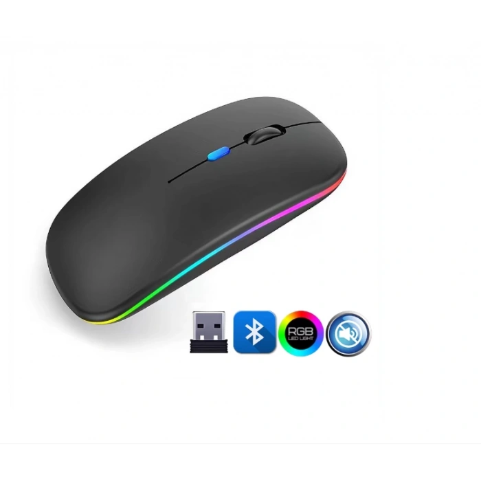 ZR215 Cba100 Rgb Siyah Şarjlı Mouse