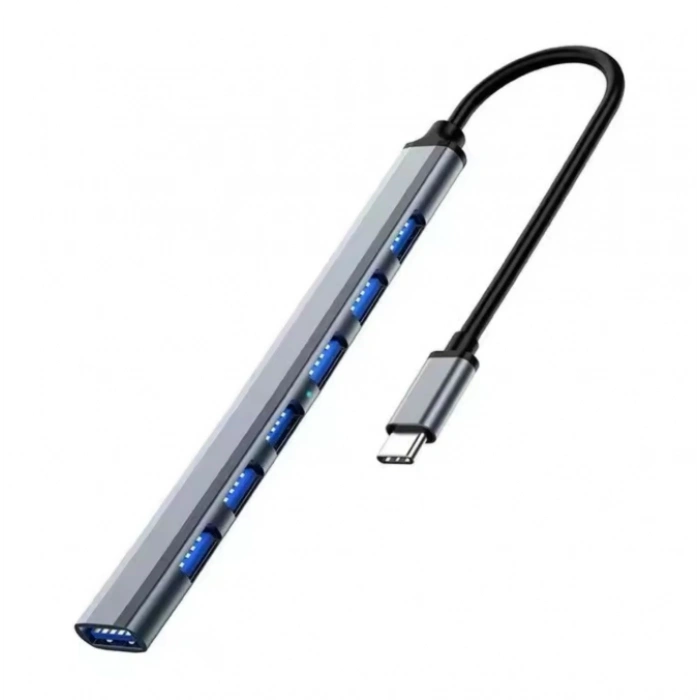 ZR289 Ads 303/C Type-C 7 Port Metal Usb Hub