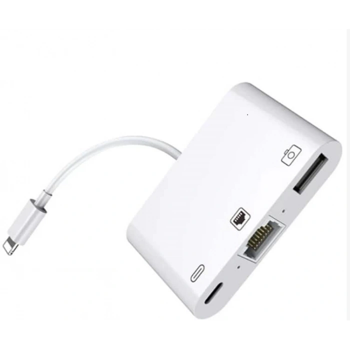 ZR461 Nk107 Lightning Çoklu Ethernet Adaptör