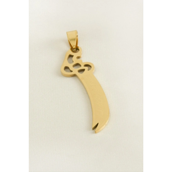 Zülfikar Çelik Kolye Ucu 6 cm