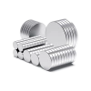 10 Adet 10x2mm Yuvarlak Neodyum Mıknatıs Güçlü Magnet Nikel Kaplamalı