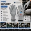 10 ADET ZEBRA NO 8 SMALL KESİLME DİRENÇLİ NİTRİL İŞÇİ ELDİVEN BANDI (4887)
