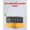 10 Prizli Uzatma Kablosu Termal Koruma Usb Type-c Hızlı Şarj 2500w