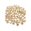 100 Gr (100 Adet) Ahşap Boncuk 15 mm çap x 10 mm Delik Doğal Yuvarlak Ahşap Makrome El İşi Çanta