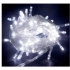 10m 100 Led Boncuk Lamba Beyaz Işık Şeffaf Kablo