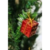 12 Adet Hediye Paketi  Renkli Noel  Yılbaşı Çam Ağacı Süsü 3 cm