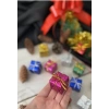 12 Adet Hediye Paketi  Renkli Noel  Yılbaşı Çam Ağacı Süsü 3 cm