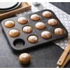 12 Bölmeli Metal Yapışmaz Muffin Kek Kalıbı