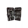 12 Parça Manikür Pedikür Seti Özel Deri Çanta El Ayak Bakımı Akne Ve Sivilce Temizleme