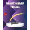 12 Parça Vidalama Uç Seti Akrobat Tasarım Dayanıklı Metal