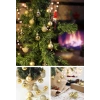 12’li Yılbaşı Çam Ağacı Süsü Seti – 4 cm Parlak & Simli Karışık Top Süsler Noel Çam Ağacı Süsü