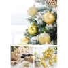 12’li Yılbaşı Çam Ağacı Süsü Seti – 4 cm Parlak & Simli Karışık Top Süsler Noel Çam Ağacı Süsü