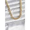 14K Gold Renk Kaplama Kalın Zincir Model CM Kadın Kolye - TJ-BKO10731