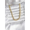 14K Gold Renk Kaplama Kalın Zincir Model CM Kadın Kolye - TJ-BKO10731