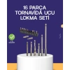 16 Parça Bits Ve Adaptör Seti Vidalama Tamir Bakım Seti