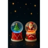 2 Adet Led Işıklı Mini Kar Küresi 6,5 cm – Noel Baba & Yılbaşı Çam Ağacı Dekoratif Işıklı Biblo