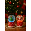 2 Adet Led Işıklı Mini Kar Küresi 6,5 cm – Noel Baba & Yılbaşı Çam Ağacı Dekoratif Işıklı Biblo