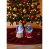 2 Adet Mini Kar Küresi 6,5 cm – Melek  & Çam Ağacı Temalı Dekoratif  Yılbaşı Noel Hediyesi