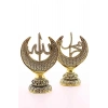 2li Gold Allah Muhammed Hilal Orta Boy Biblo 20cm